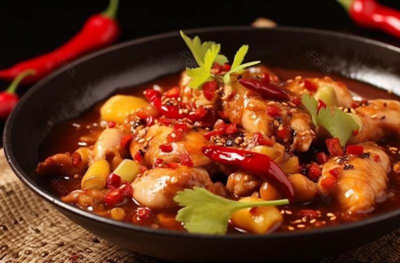干锅牛蛙中国美食文化宣传菜谱,高清,摄影图,摄影图片,图片大全,摄影图免费下载